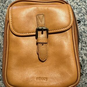 Minooy all leather shoulder bag